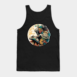 feminine nature, flowers, fauna, meditation, mental health, goddes, divine power Tank Top